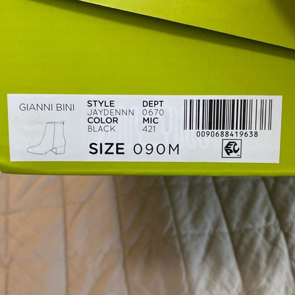 NEW!!! GIANNI BINI JAYDENNN BOOTIE. SZ 9. BLACK SUEDE. - Picture 7 of 7